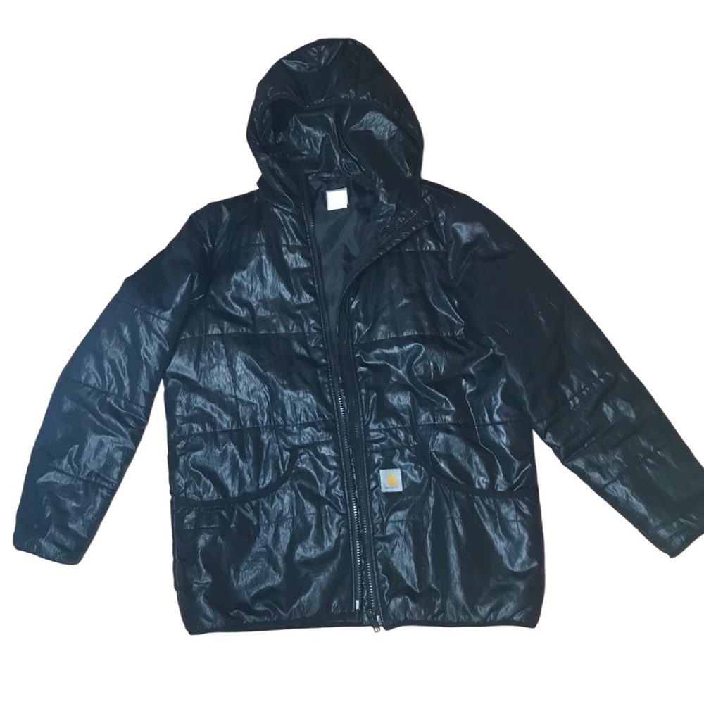 Carhartt Black Hooded Puffer Jacket